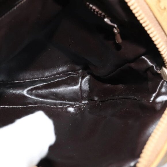 CELINE Macadam Canvas Shoulder Bag PVC Beige Gold Auth ep8051 - Picture 10 of 16